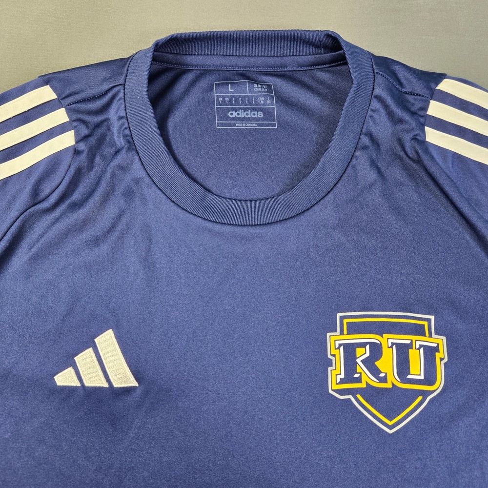 Adidas RU Navy Blue Aeroready Slim Fit Training Shirt Men's Large Recycled Poly